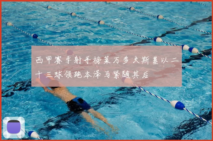 西甲赛季射手榜莱万多夫斯基以二十三球领跑本泽马紧随其后